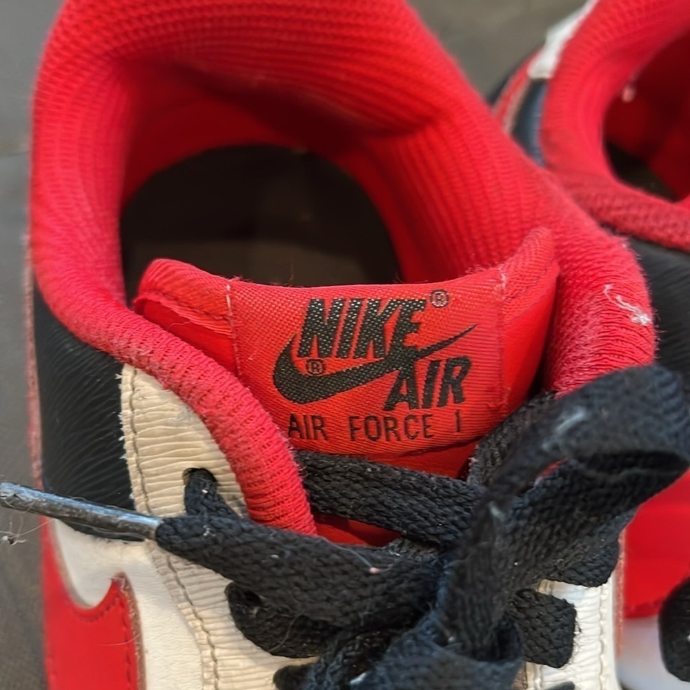 🇪🇸🐠Nike NBA Jordan Air Force 1 '07 LV8 75th Anniversary Trail Blazers red black - Picture 4 of 8
